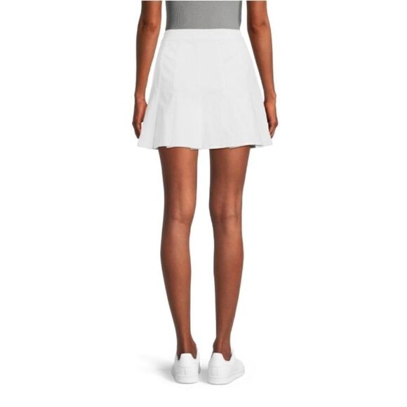 Womens Juniors Pleated Denim School Girl Mini Skirt - Picture 5 of 6